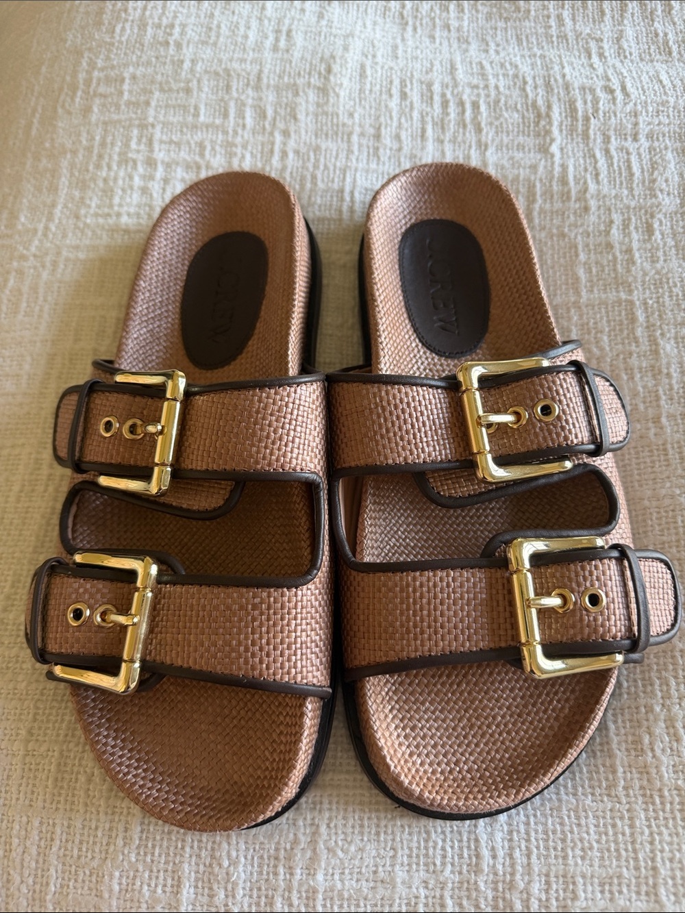 J. Crew Brown/Black Sandal (Size 8)